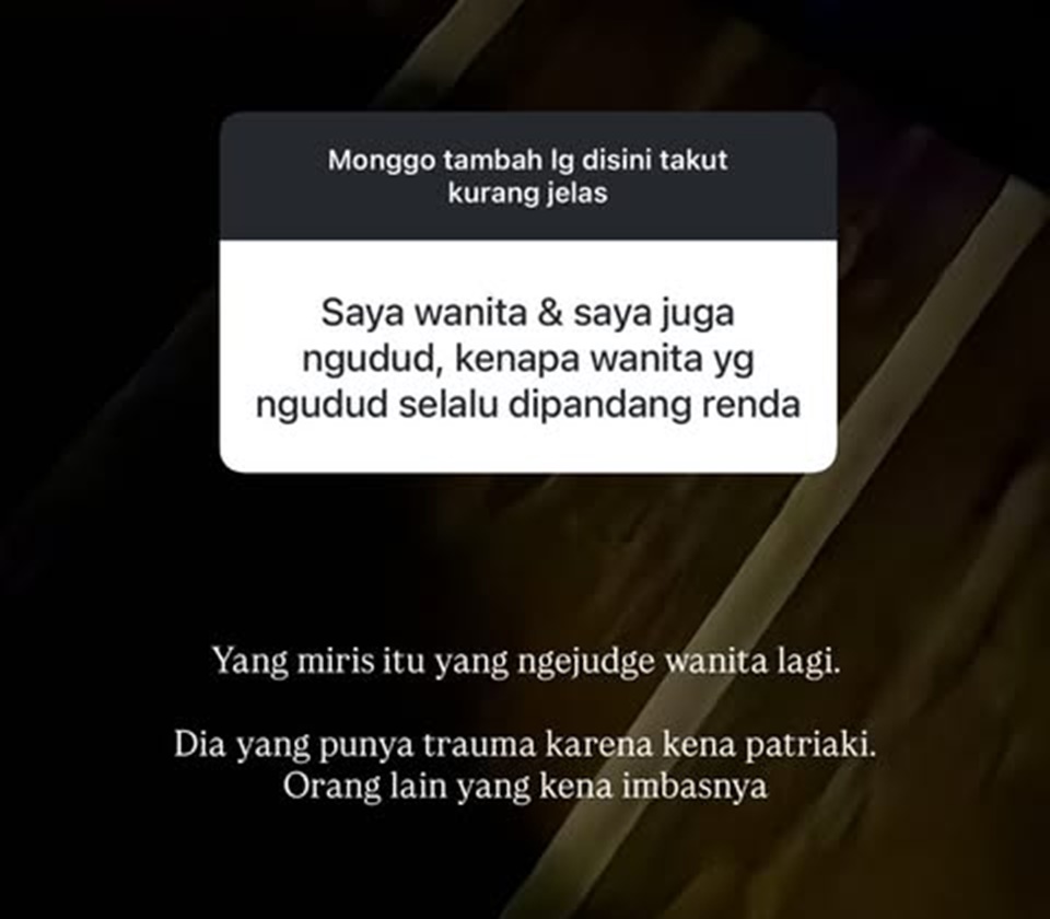 Cita Rahayu Miris Foto Ngerokok Tuai Kritik [Instagram]